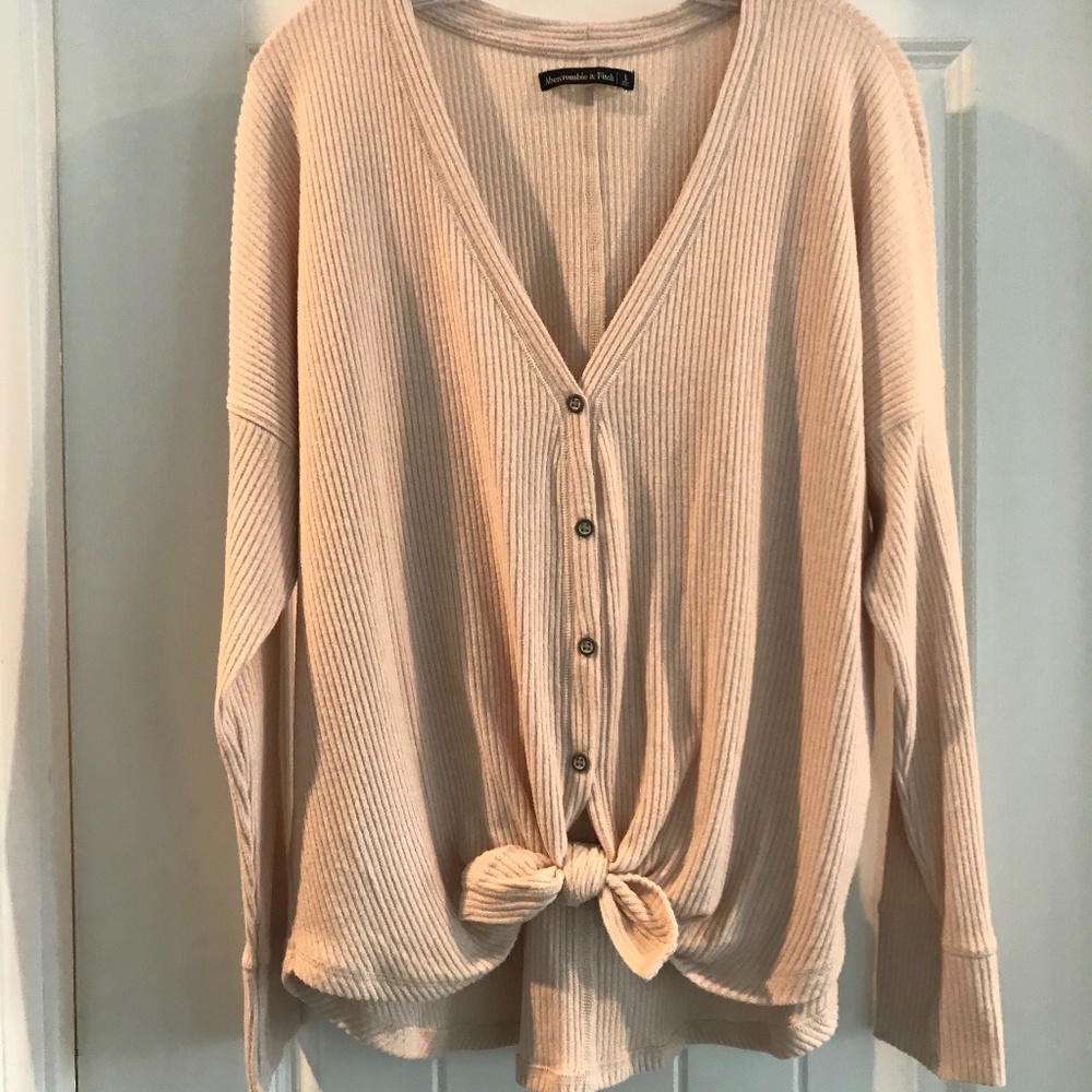 Tie front button down